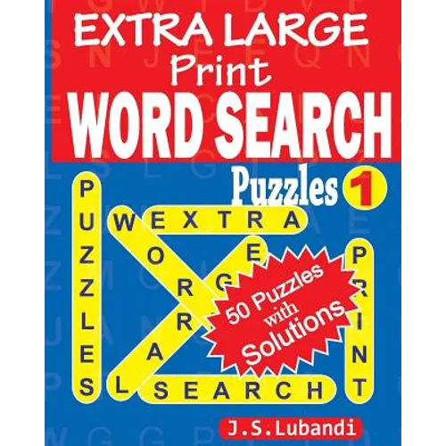 EXTRA LARGE Print WORD SEARCH Puzzles