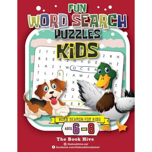 Fun Word Search Puzzles Kids: Word Search for Kids Ages 6-8
