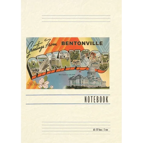 Vintage Lined Notebook Greetings from Bentonville