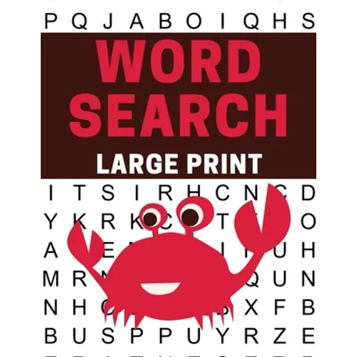 Large Print Word Search: Large Print Adult Word Search Books