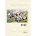 Vintage Lined Notebook Greetings from Santa Cruz, California