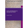 Genre and Openness in Proverbs 10: 1-22:16