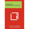 Elementary Mathematical Analysis