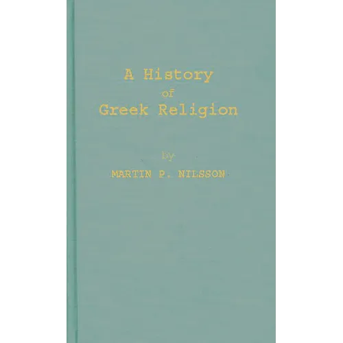 A History of Greek Religion