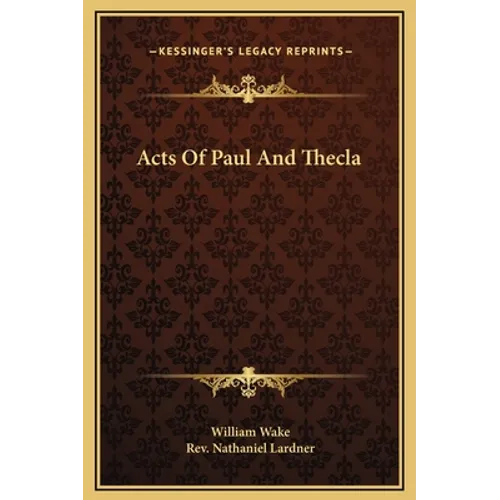Acts Of Paul And Thecla