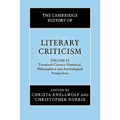 The Cambridge History of Literary Criticism: Volume 9, Twentieth-Century Historical, Philosophical and Psychological Perspectives