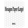 Hexagon Paper (Large): 50 Pages 8.5" X 11"