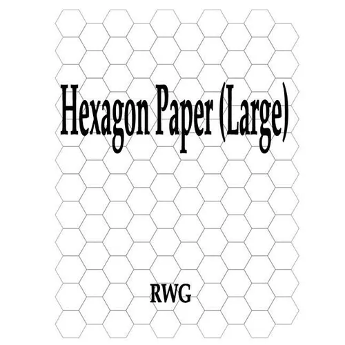 Hexagon Paper (Large): 50 Pages 8.5" X 11"