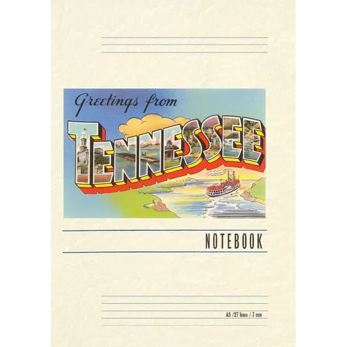 Vintage Lined Notebook Greetings from Tennessee
