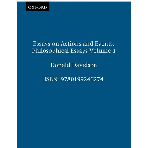 Essays on Actions and Events