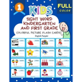 Sight Word Kindergarten and First Grade Colorful Picture Flash Cards English Punjabi: Learning to read basic vocabulary card games. Improve reading co