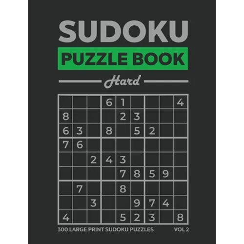 Sudoku Puzzle Book 300 Hard