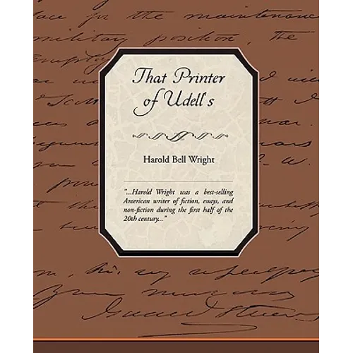 That Printer of Udell's