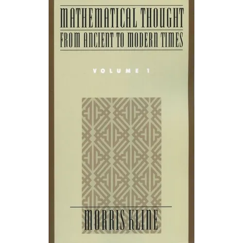 Mathematical Thought from Ancient to Modern Times