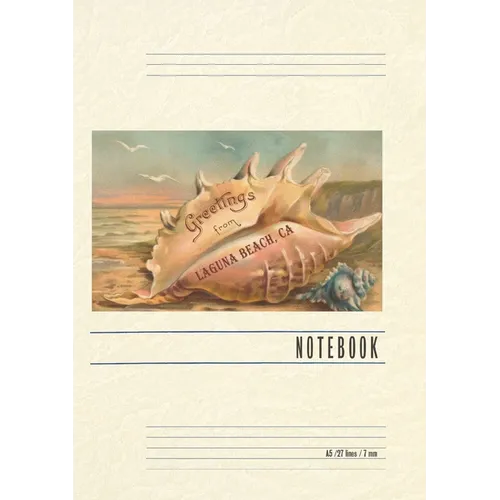 Vintage Lined Notebook Greetings from Laguna Beach
