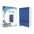 Niv, Bible for Kids, Large Print, Leathersoft, Blue, Red Letter, Comfort Print: Thinline Edition (Easy-To-Read, Easy-To-Carry)