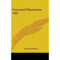 Universal Dimension 1931