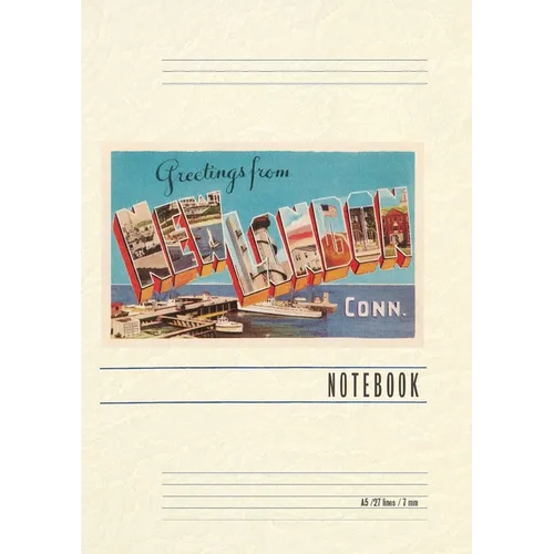 Vintage Lined Notebook Greetings from New London