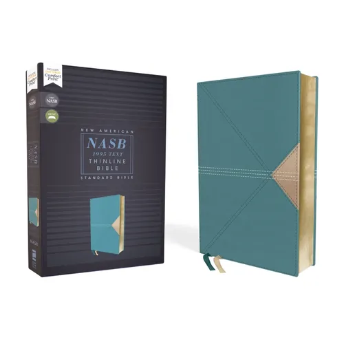 Nasb, Thinline Bible, Leathersoft, Teal, Red Letter Edition, 1995 Text, Comfort Print