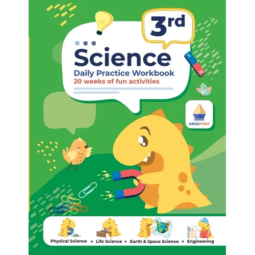 2nd Grade Science: Daily Practice Workbook 20 Weeks of Fun Activities (Physical, Life, Earth and Space Science, Engineering Video Explanations Include