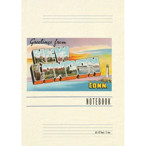 Vintage Lined Notebook Greetings from New London