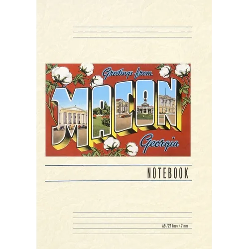 Vintage Lined Notebook Greetings from Macon