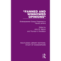 "Fanned and Winnowed Opinions": Shakespearean Essays Presented to Harold Jenkins