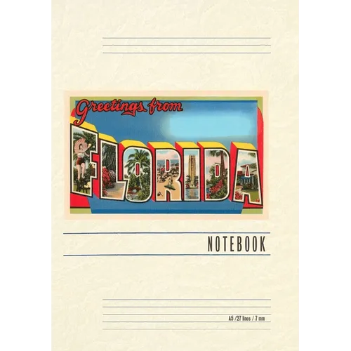 Vintage Lined Notebook Greetings from Florida