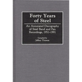 Forty Years of Steel: An Annotated Discography of Steel Band and Pan Recordings, 1951-1991
