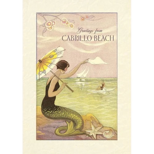 Vintage Lined Notebook Greetings from Cabrillo Beach