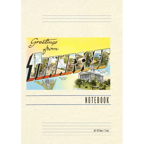 Vintage Lined Notebook Greetings from Tennessee