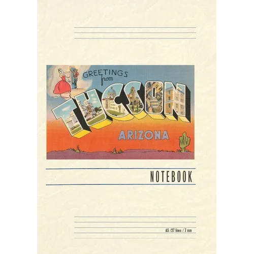 Vintage Lined Notebook Greetings from Tucson