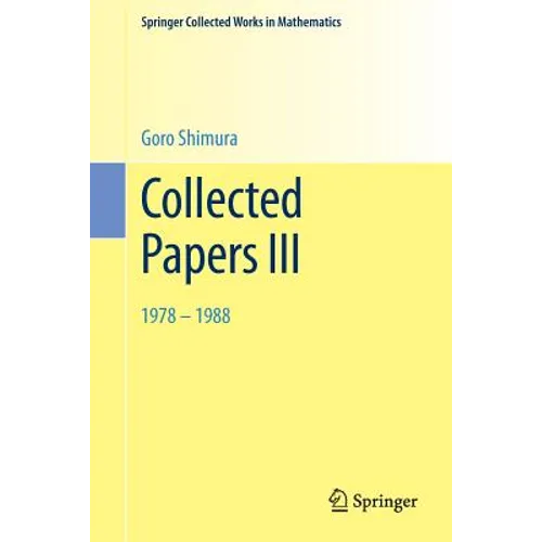 Collected Papers III: 1978-1988
