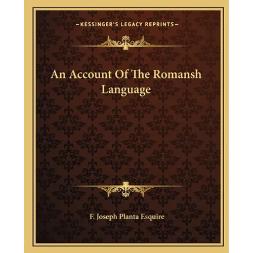 An Account Of The Romansh Language