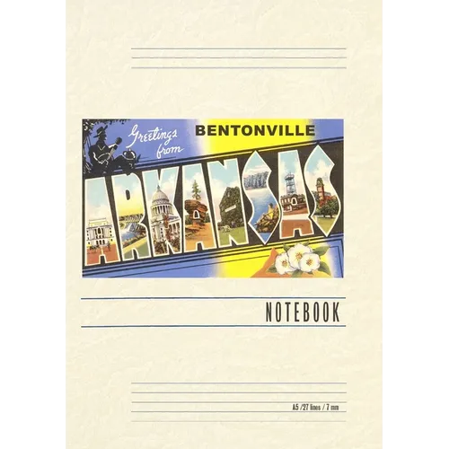Vintage Lined Notebook Greetings from Bentonville