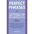 Perfect Phrases for Letters of Recommendation