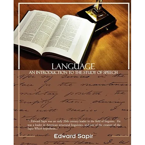 Language an Introduction to the Study of Speech