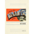 Vintage Lined Notebook Greetings from Atlanta