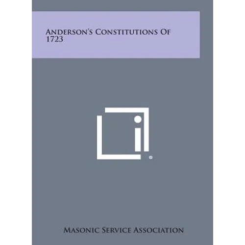 Anderson's Constitutions of 1723