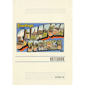 Vintage Lined Notebook Greetings from Saratoga Springs, New York