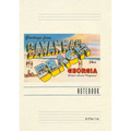 Vintage Lined Notebook Greetings from Savannah Beach