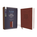 Nasb, Super Giant Print Reference Bible, Leathersoft, Brown, Red Letter Edition, 1995 Text, Comfort Print