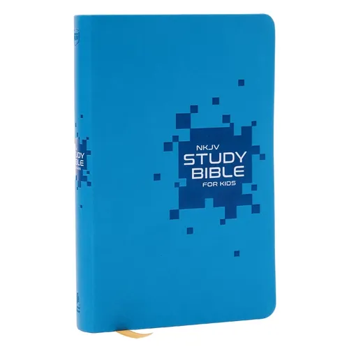 NKJV Study Bible for Kids, Blue Leathersoft: The Premier Study Bible for Children (Ages 7-12)