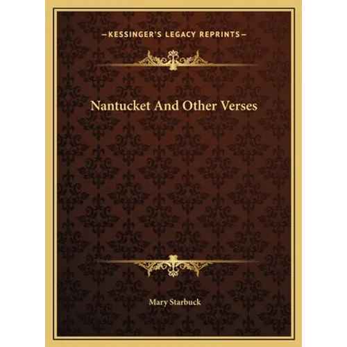Nantucket And Other Verses
