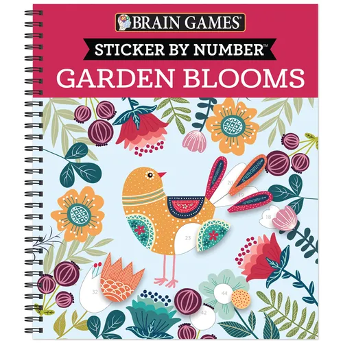 Brain Games - Sticker by Number: Garden Blooms