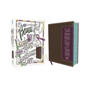 Niv, Beautiful Word Coloring Bible and 8-Pencil Gift Set, Leathersoft, Brown: Hundreds of Verses to Color
