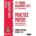 11+ Verbal Reasoning Tests for GL Assessment Practice Papers with Detailed Answers & Challenging Words Lists Bumper Edition: Volumes I & II (Ages 10-1