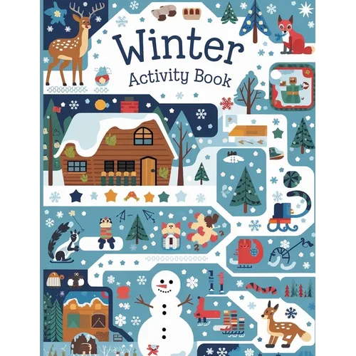Winter Activity Book for Kids: Tracing Shapes, Numbers, Words, Counting, Matching Objects, Shadow Matching Book for Kids, Activity Book for Kids 4-8
