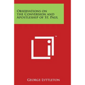 Observations on the Conversion and Apostleship of St. Paul