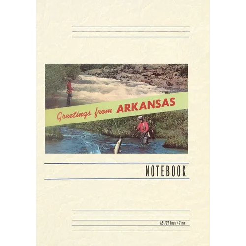 Vintage Lined Notebook Greetings from Arkansas
